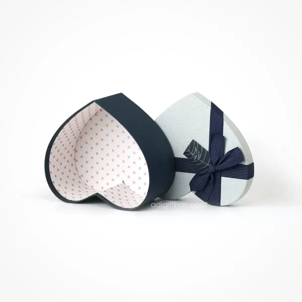 Heart-Shaped Blank Gift Box